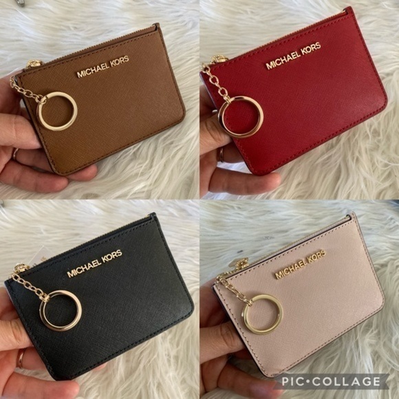 Michael Kors jet set travel small coin pouch & ID holder wallet - Picture 1 of 15